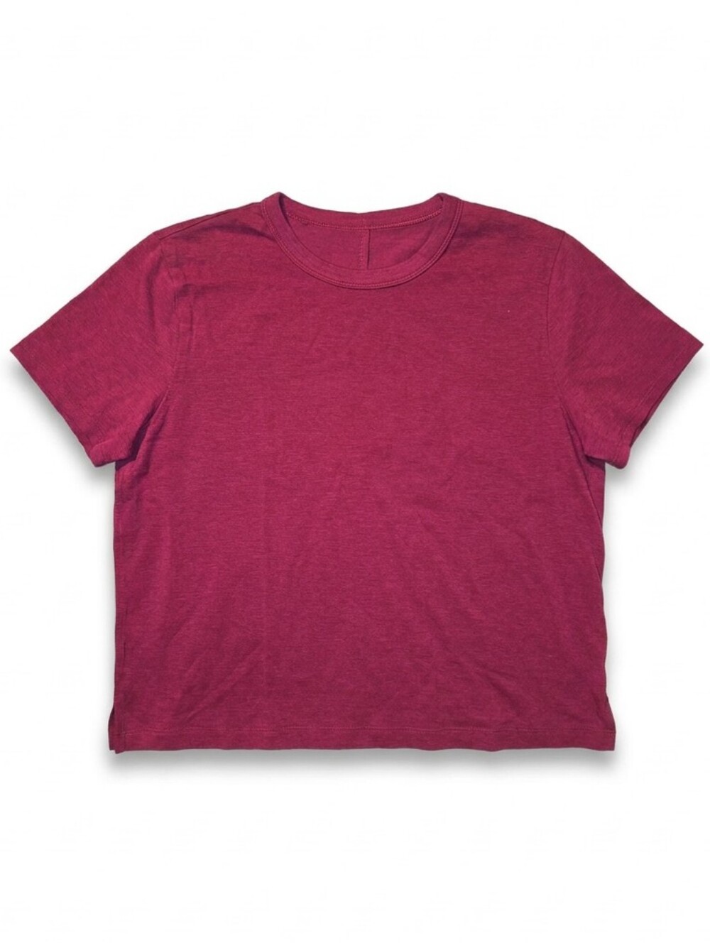Women’s Short-Sleeve Crewneck Top in Berry